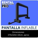 Pantalla inflable de 370x320CM